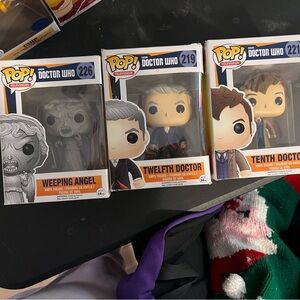 Funko Pop! Doctor Who Figures - Gray, Black, Blue